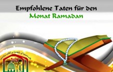 Mustahab Taten zu Shahr Ramadan
